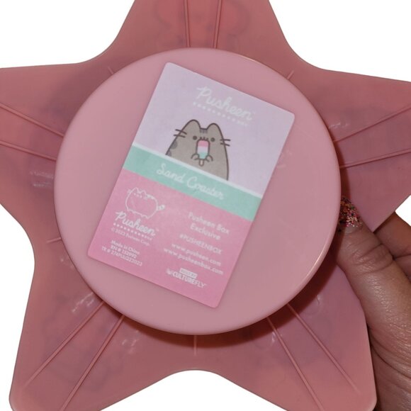 Pusheen Beach Bundle Mesh Tote Sun Visor Sand Coaster Pink Purple - Picture 11 of 14